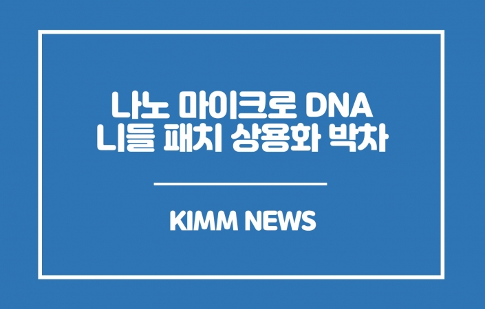 기계연, 나노 마이크로 DNA 니들 패치 상용화 박차